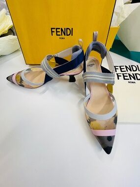 Fendi Colibri Low Heel, size 10 (40)
